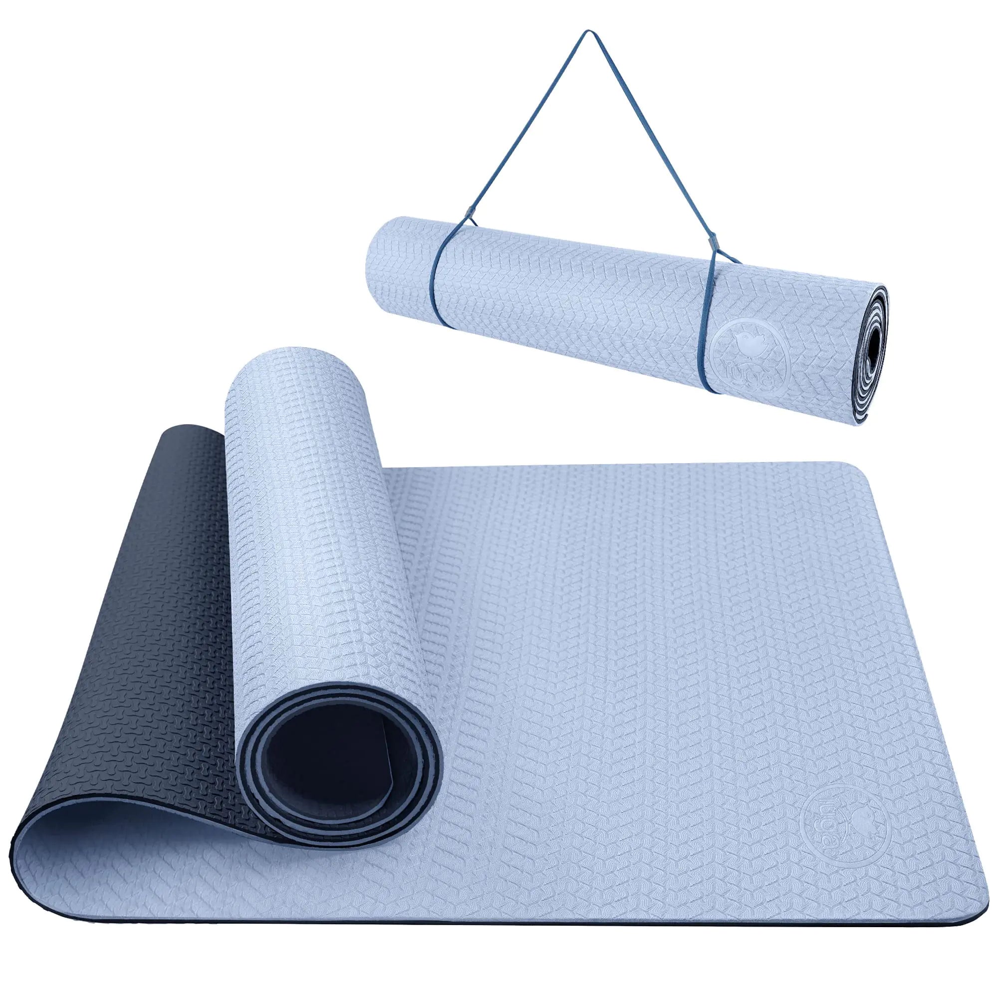 IUGA Yoga Mat Non Slip Anti-tear Yoga Mats Eco Friendly Hot Yoga Mat Thick Workout & Exercise Mat for Yoga Pilates and Fitness (72"x 24"x 6mm)